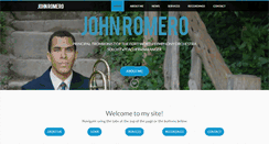 Desktop Screenshot of johnromeromusic.com